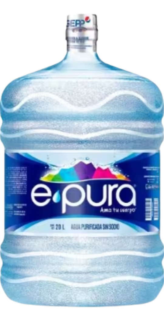 Garrafon de agua Bonafont de 20 litros